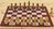 Set Scacchiera avvolgibile similegno "Mogano" + Scacchi in legno di Bosso-Sheesham 95 mm + Borsa
