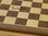 Scacchiera da torneo in legno di Noce e Acero. 54 x 54 cm, casa 57 mm
