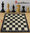 Set completo in legno "Grandmaster Dark" con doppia Regina e Scacchiera nera con numerazione