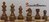 Set completo in legno intarsiato con Scacchi Tournament e Scacchiera 42 x 42 cm