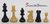 Set completo da torneo con Scacchi standard beige/nero, scacchiera  e borsa