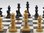 Set completo da torneo con Scacchi standard beige/nero, scacchiera  e borsa