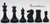 Set Completo - scacchiera QueenBoard "Dark" e Scacchi Superior in plastica + Borsa