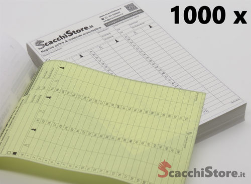 1000 Formulari copiativi per tornei ufficiali - 72 mosse