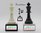 Mini Trofeo a tema scacchistico in plastica e marmo