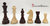 Set Completo - scacchiera QueenBoard "Brown" e Scacchi in legno piombati - Re 98 mm + Borsa