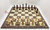 Set Completo - scacchiera QueenBoard "Brown" e Scacchi in legno piombati - Re 98 mm + Borsa